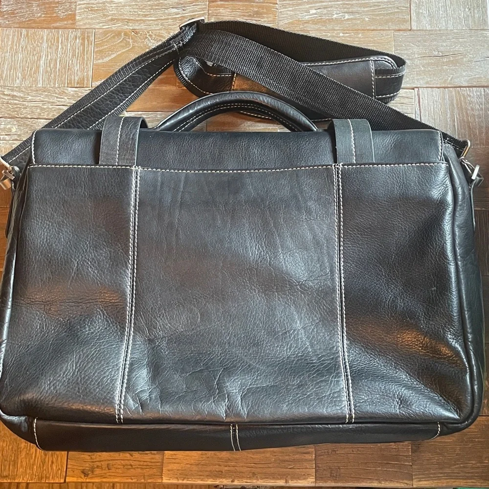 Bellino Branded Leather Messenger Bag Briefcase🖤